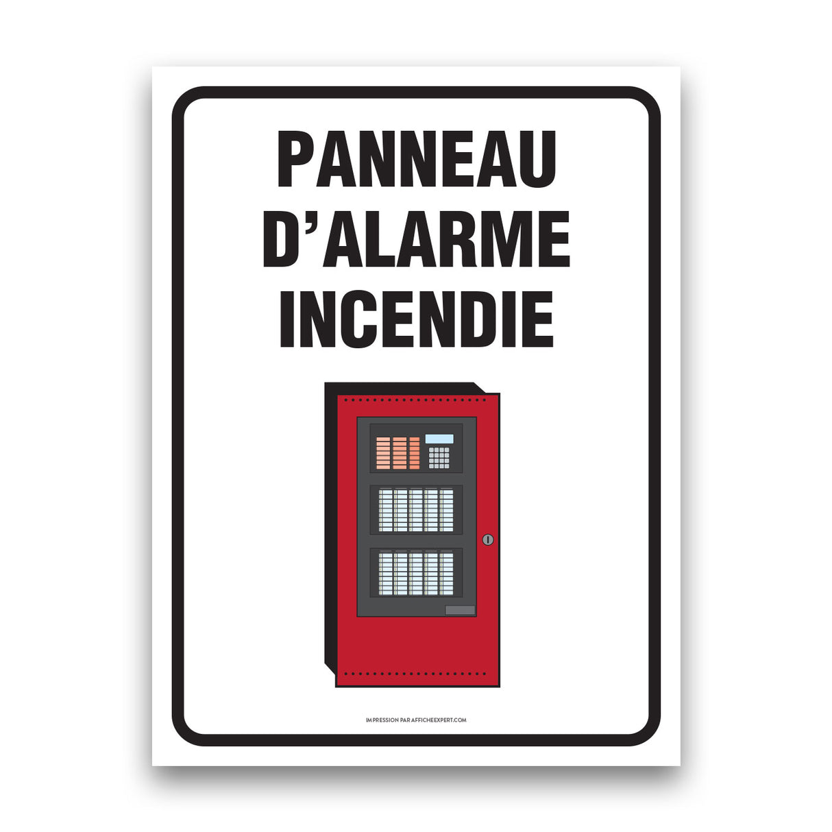 Panneau d'alarme d'incendie