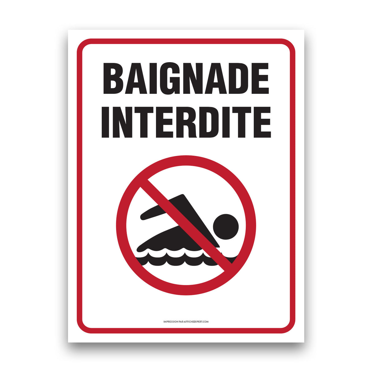 Baignade interdite