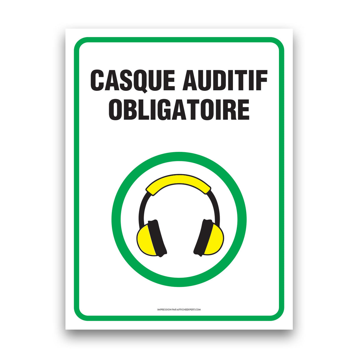 Casque auditif obligatoire