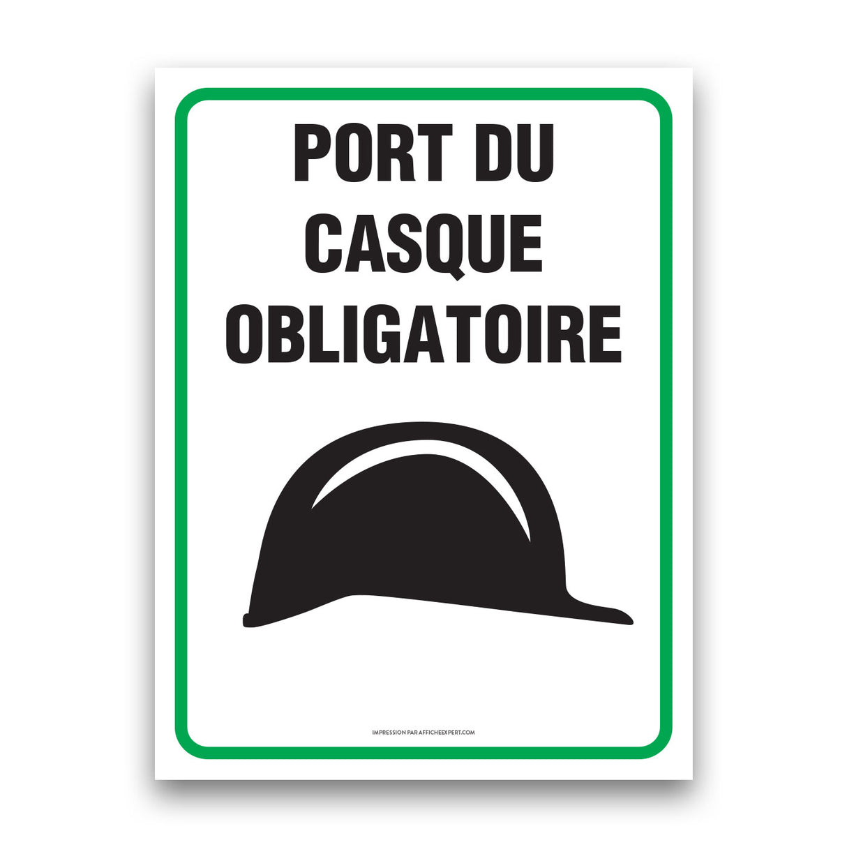 Casque obligatoire