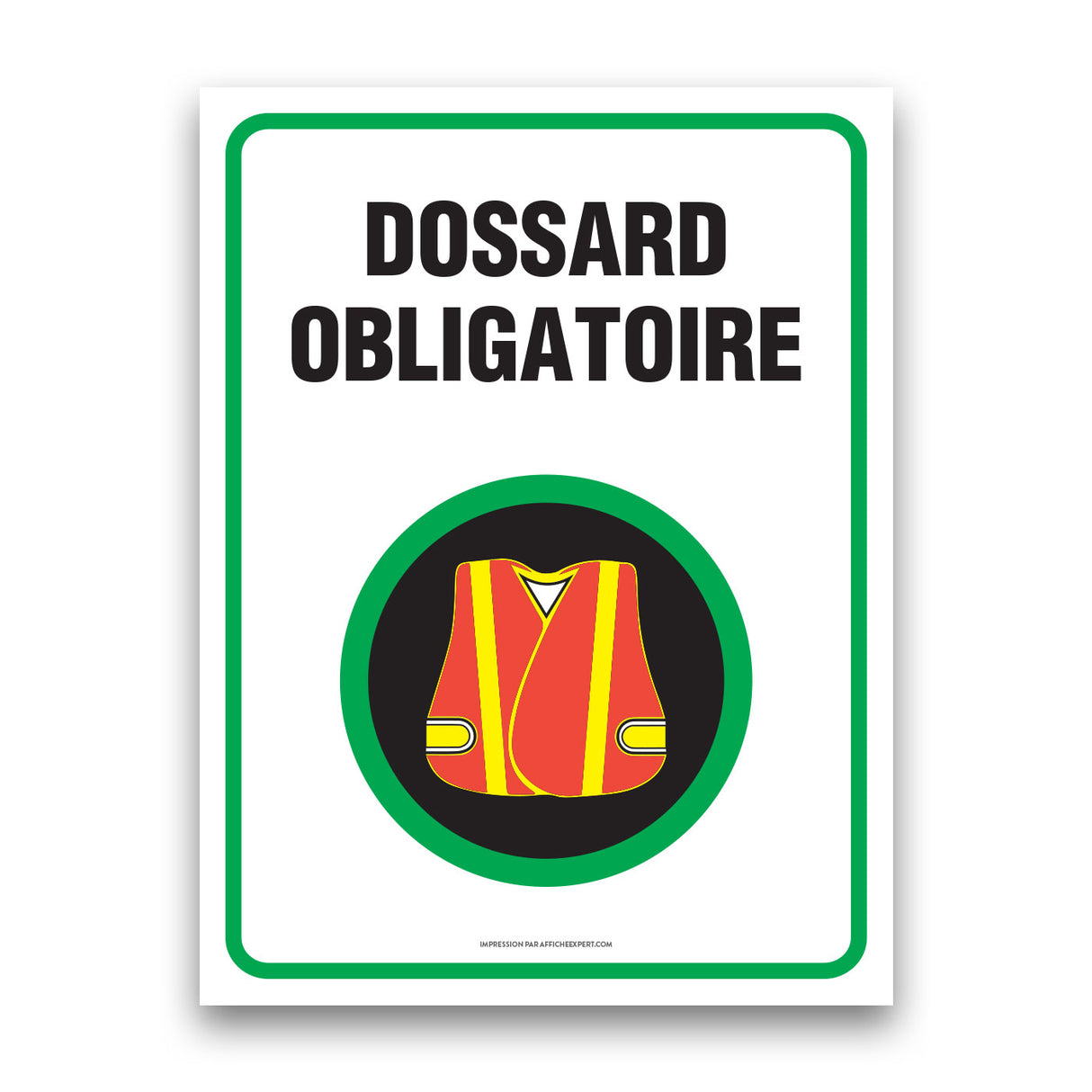 Dossard obligatoire