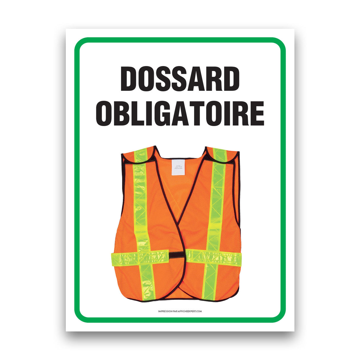 Dossard obligatoire