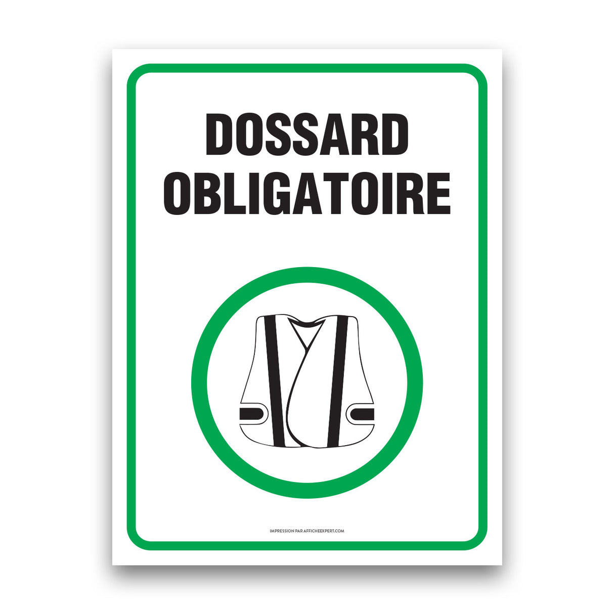 Dossard obligatoire
