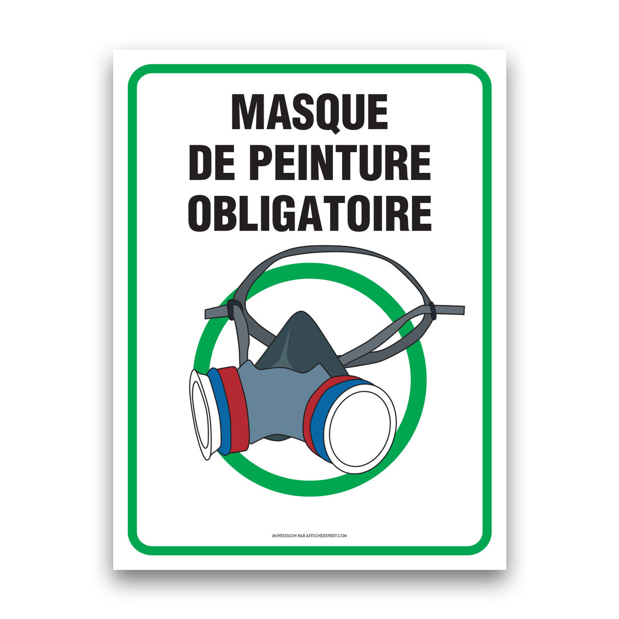 Masque de peinture obligatoire