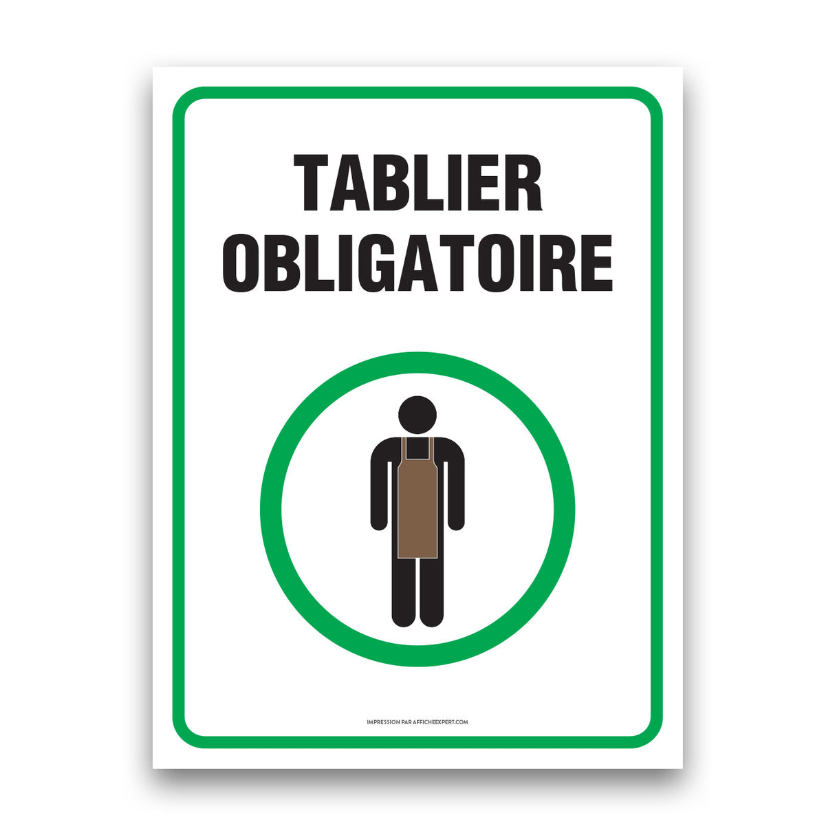 Tablier obligatoire