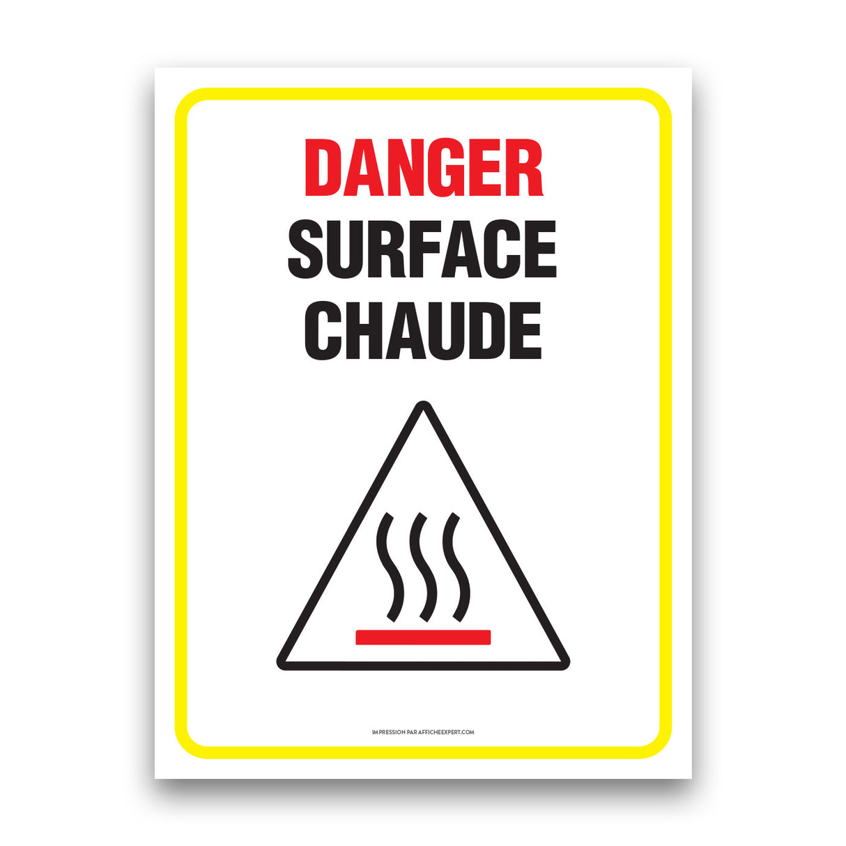 Danger surface chaude