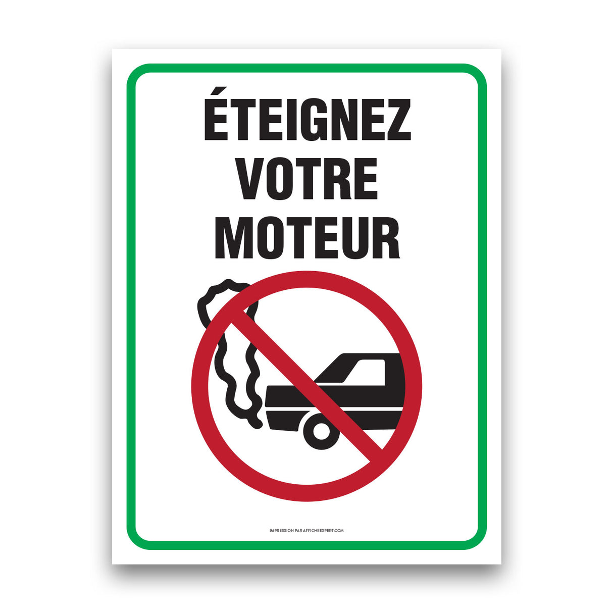 Éteignez votre moteur