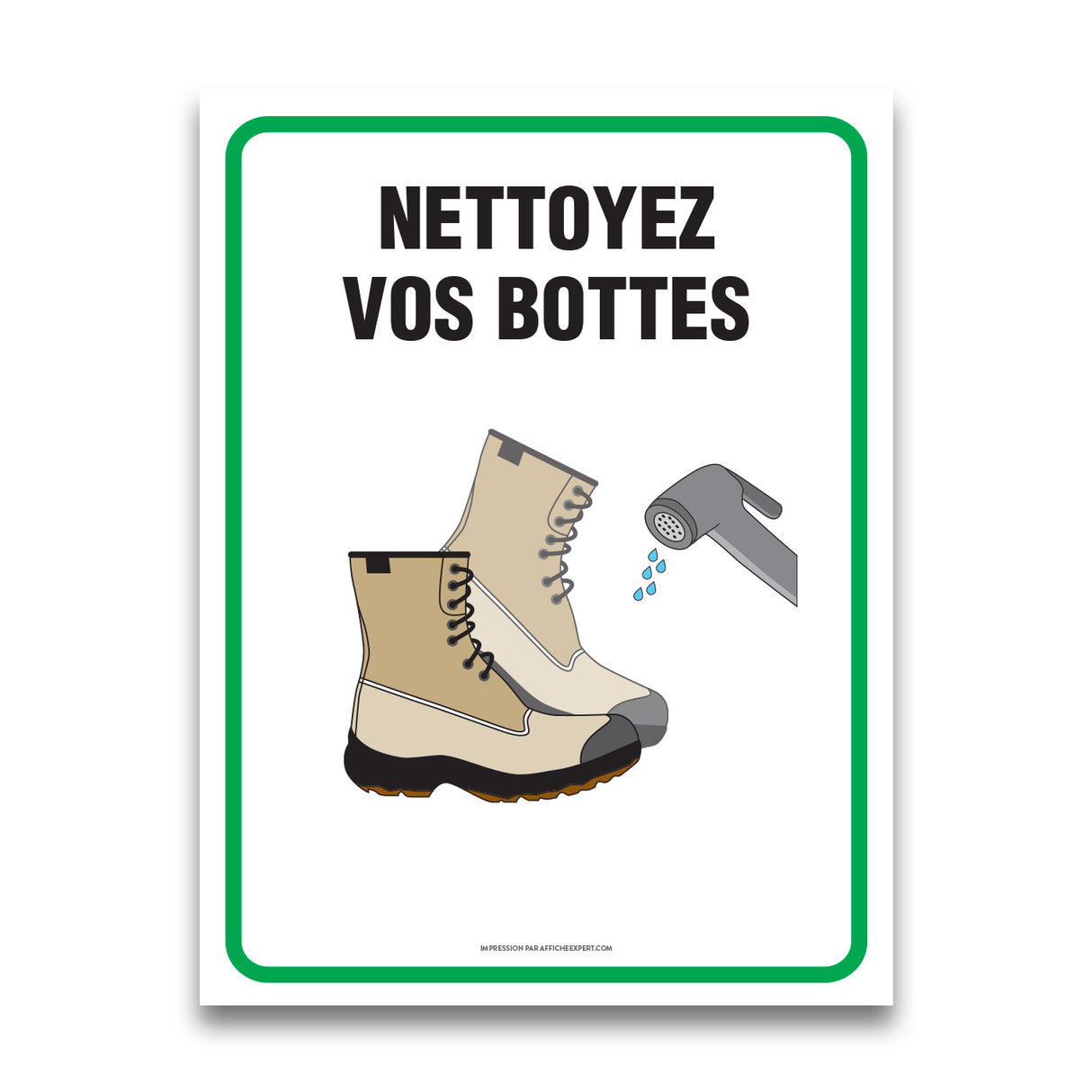Nettoyez vos bottes
