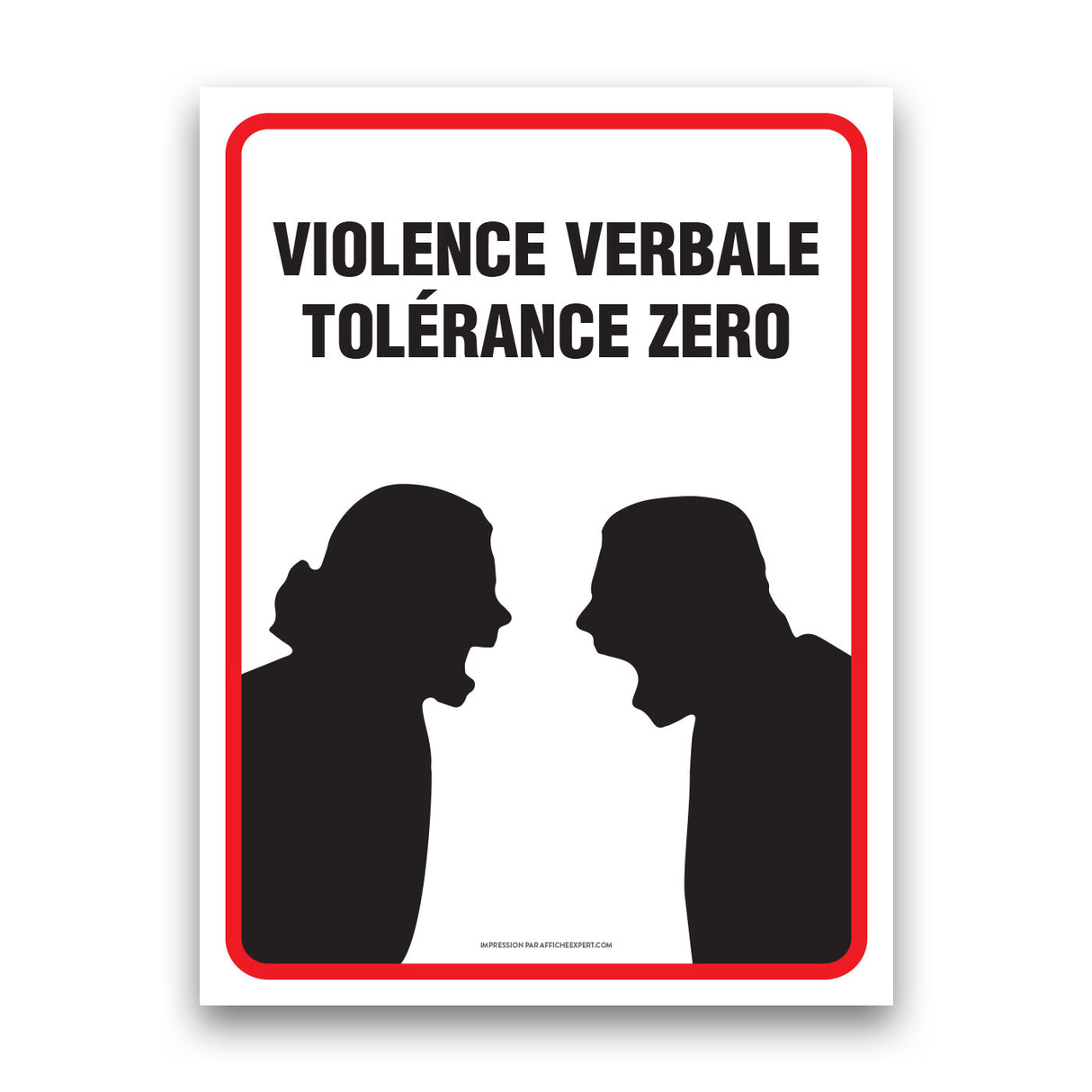 Violence verbale - Tolérance zéro