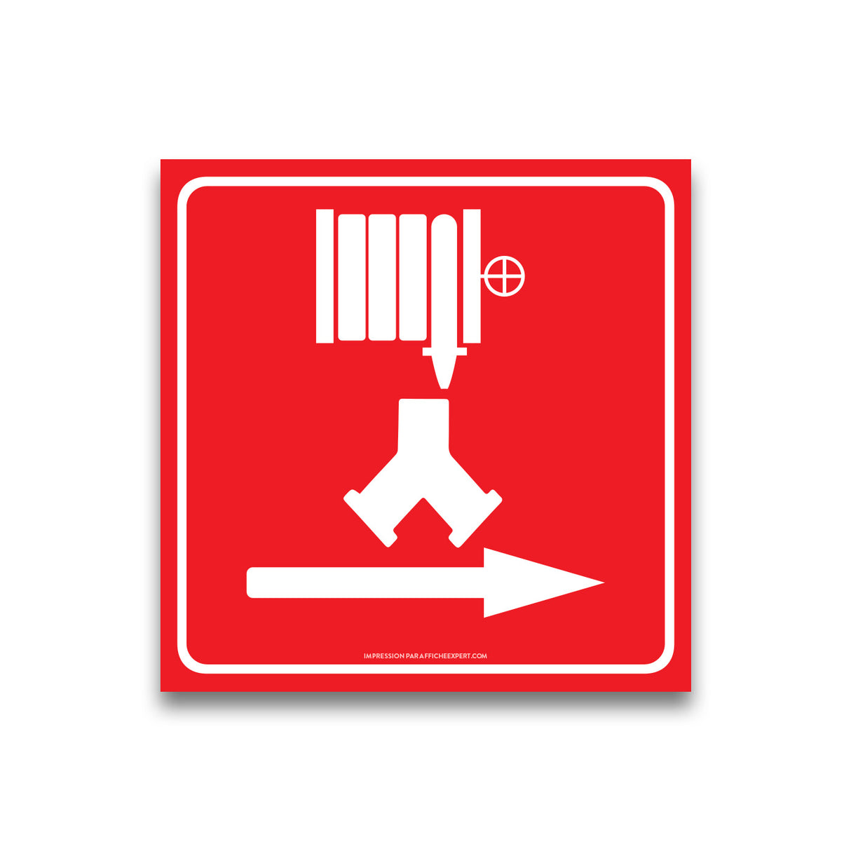 Raccord pompier + siamoise (Direction droite)