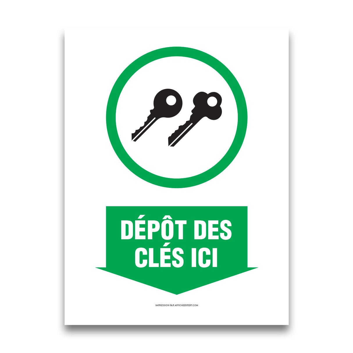 Affiche - Dépôt à clés (fr)