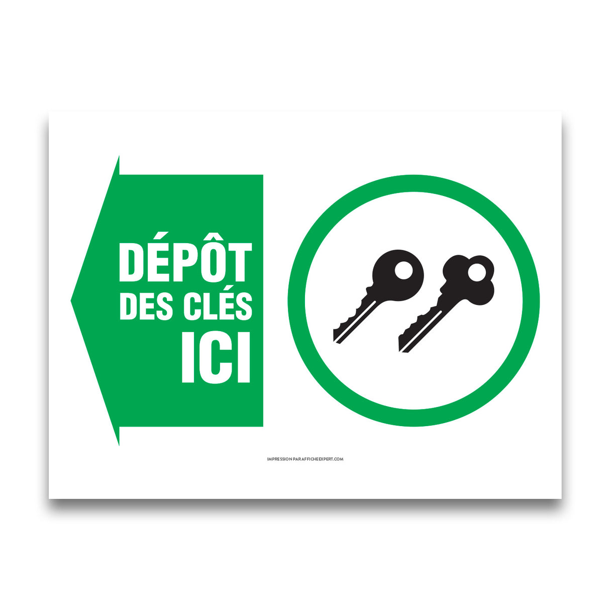 Affiche - Dépôt à clés (fr)