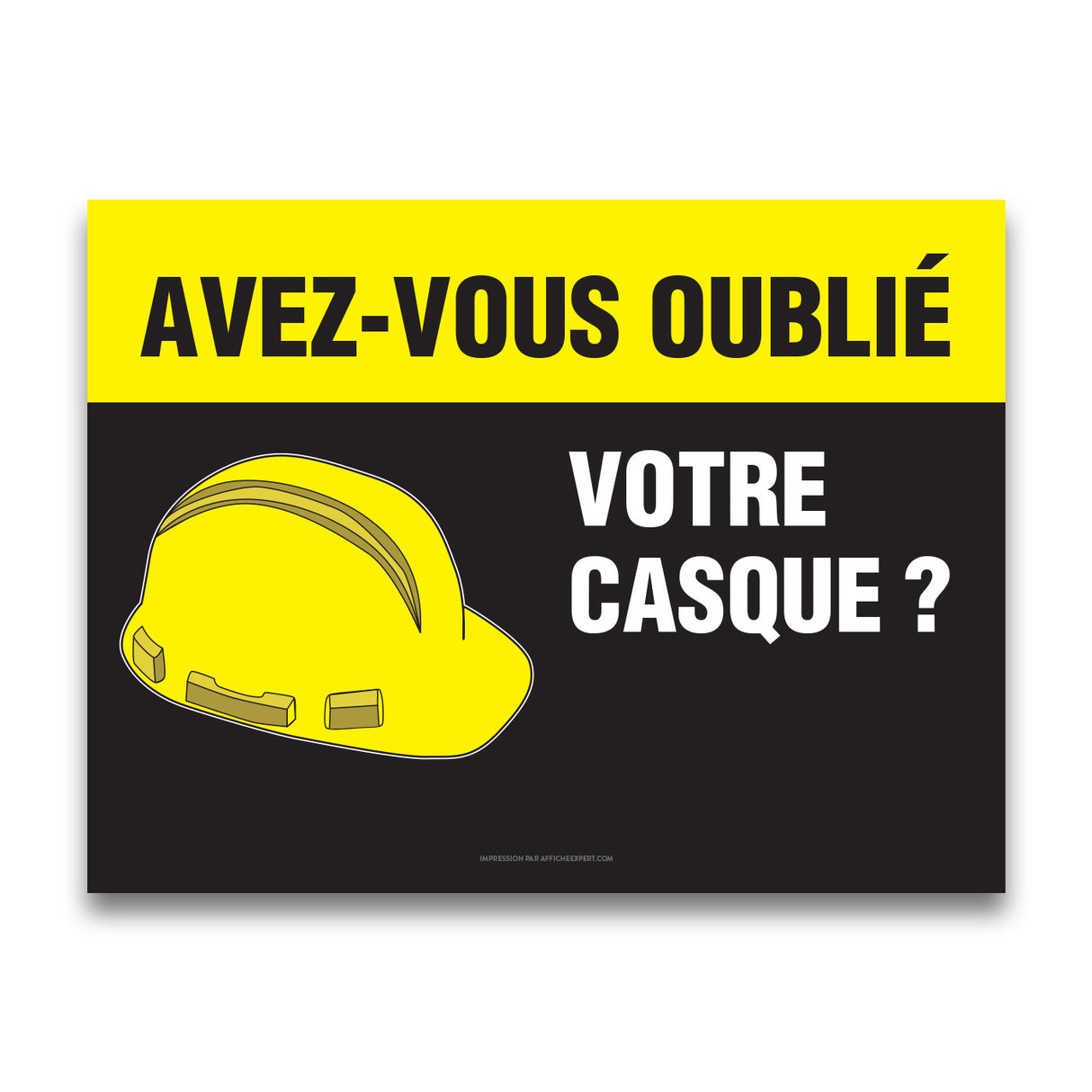 Avez-vous oublié votre casque?