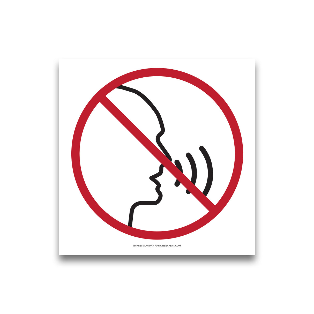 Affiche - Pictogramme "Silence"