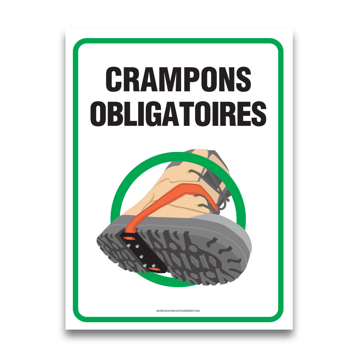 Crampons obligatoires