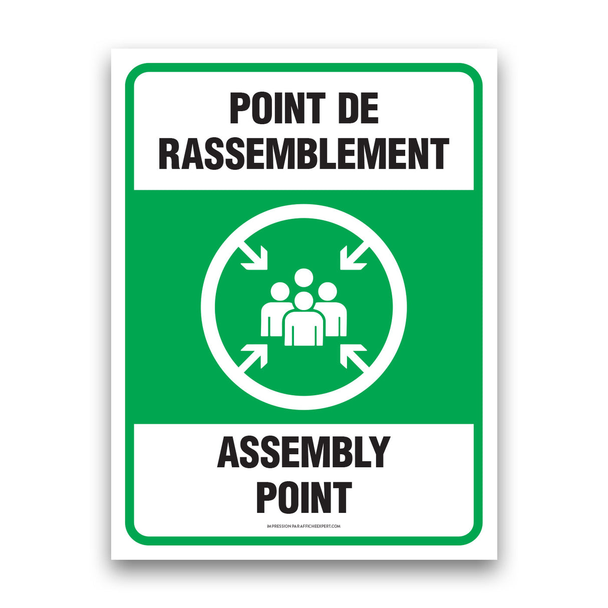 Point de rassemblement / Assembly point (bilingue)
