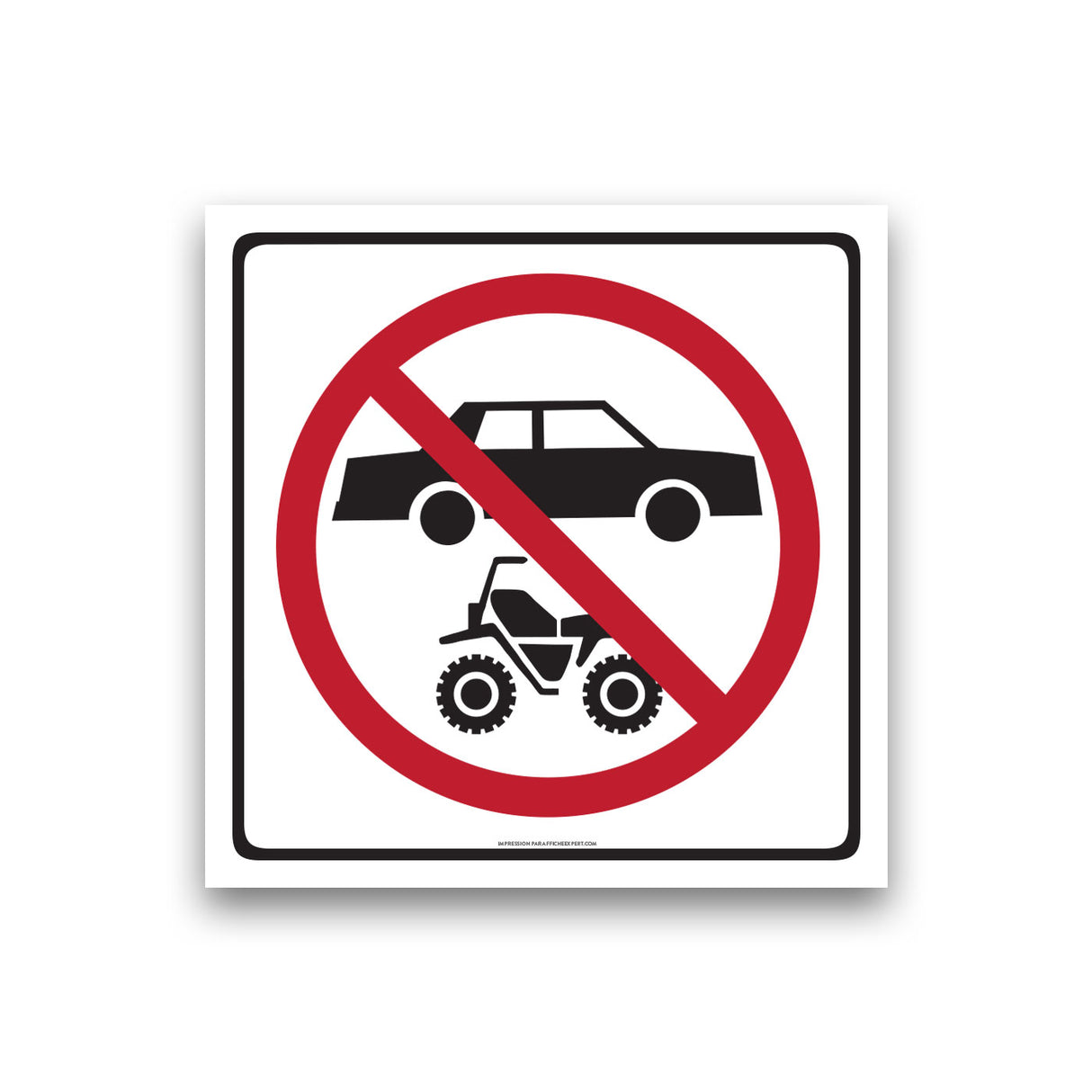 Accès interdit aux véhicules et VTT