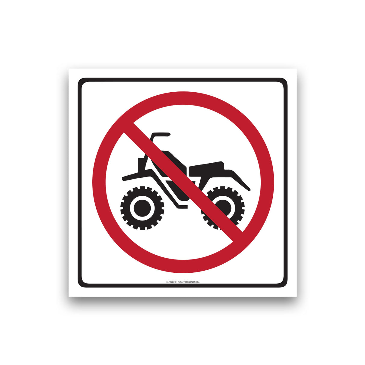 Accès interdit aux VTT