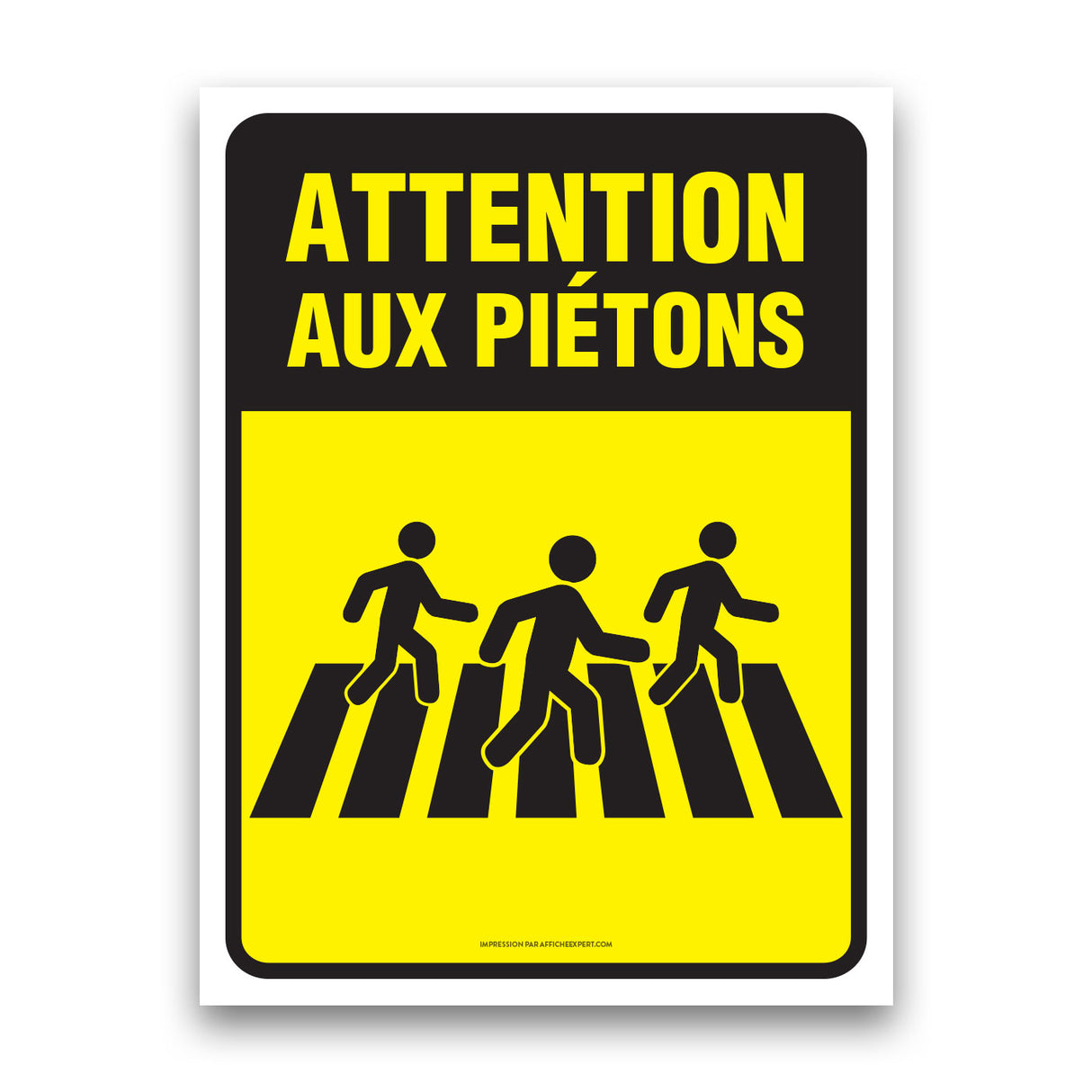 Attention aux piétons