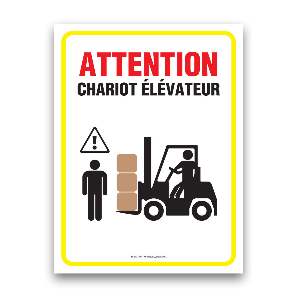 Attention - Chariot élévateur