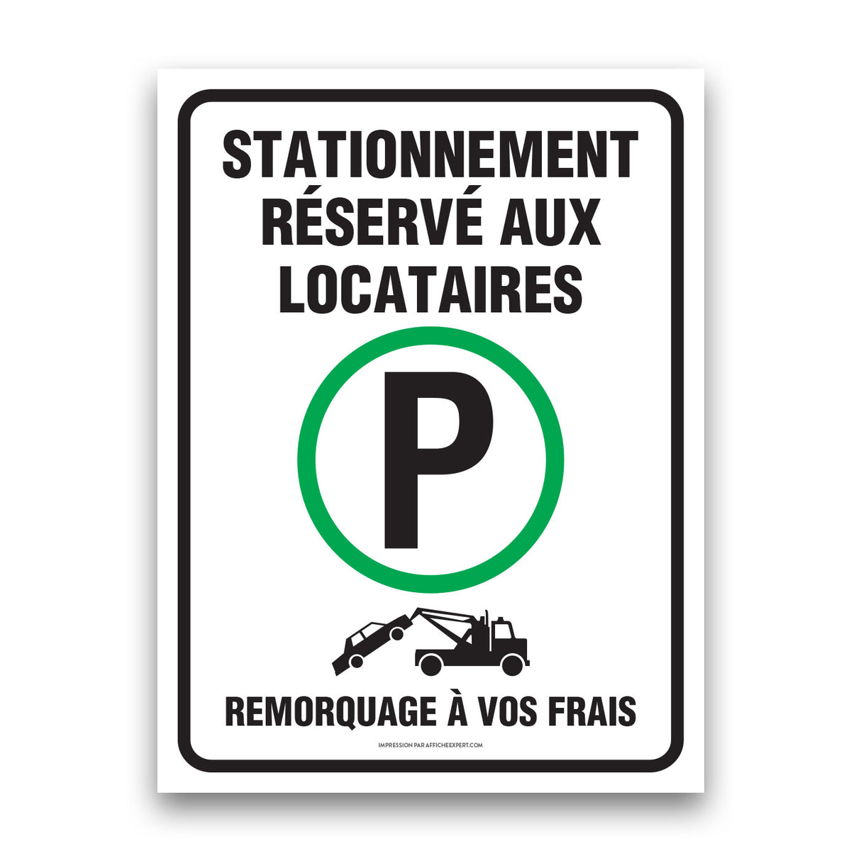 Stationnement réservé aux locataires