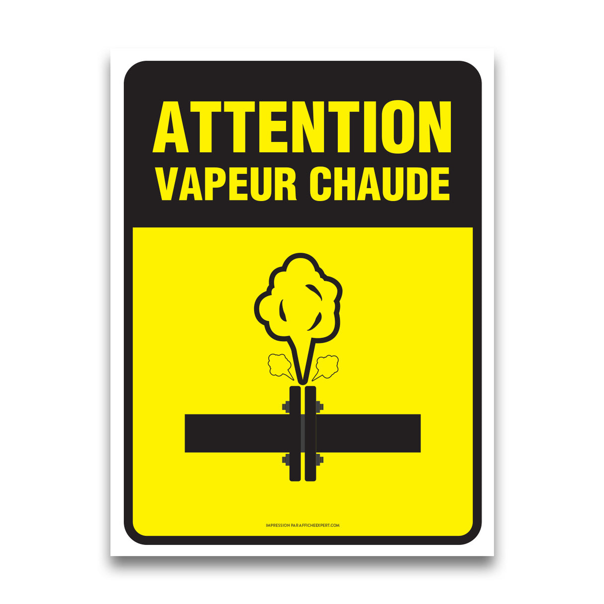 Attention - Vapeur chaude