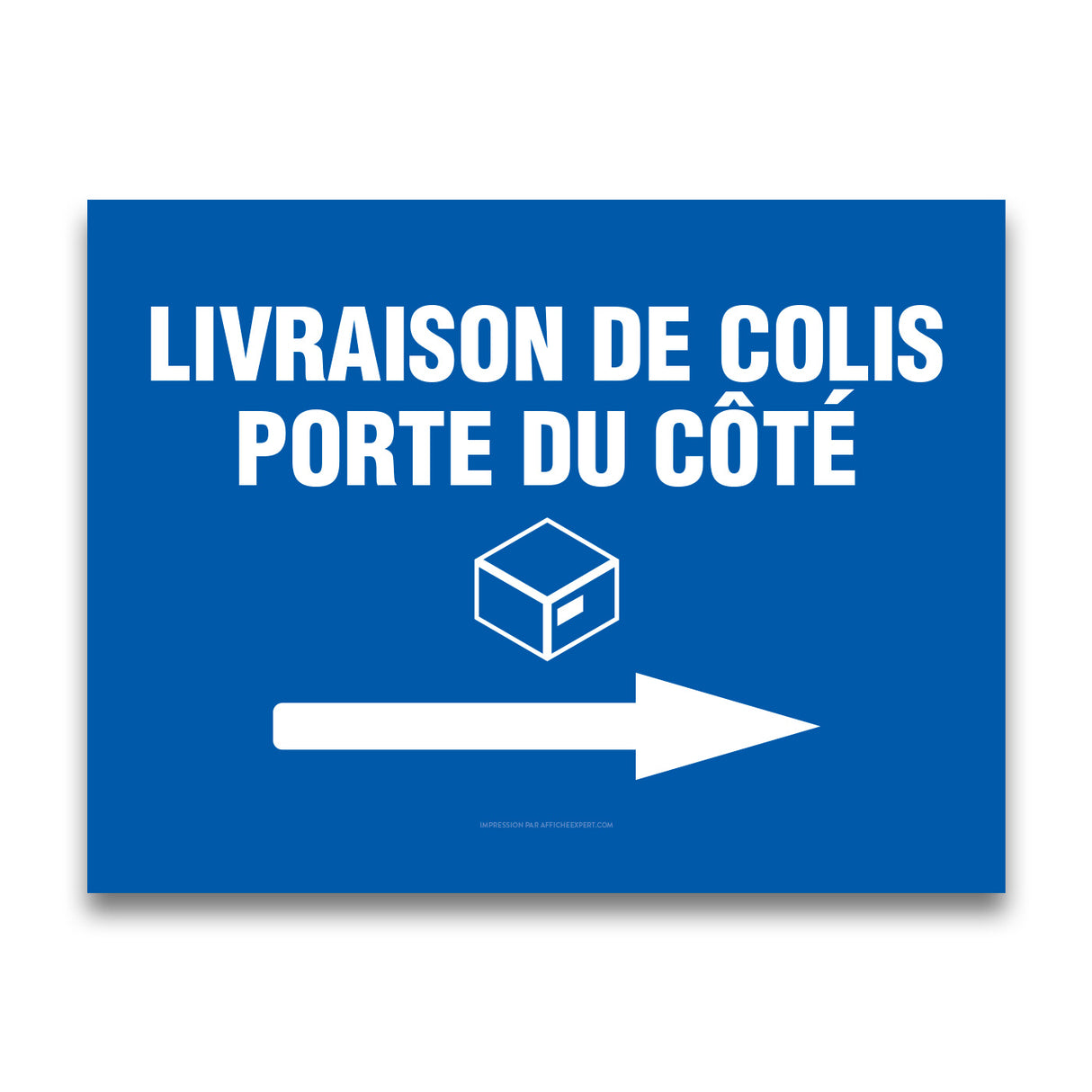 Livraison de colis - Porte du côté (flèche droite)
