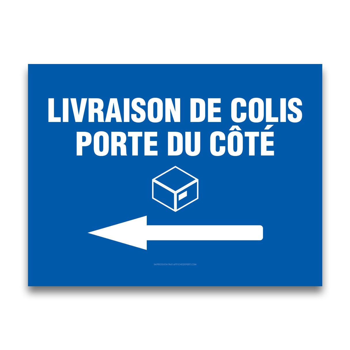 Livraison de colis - Porte du côté (flèche gauche)