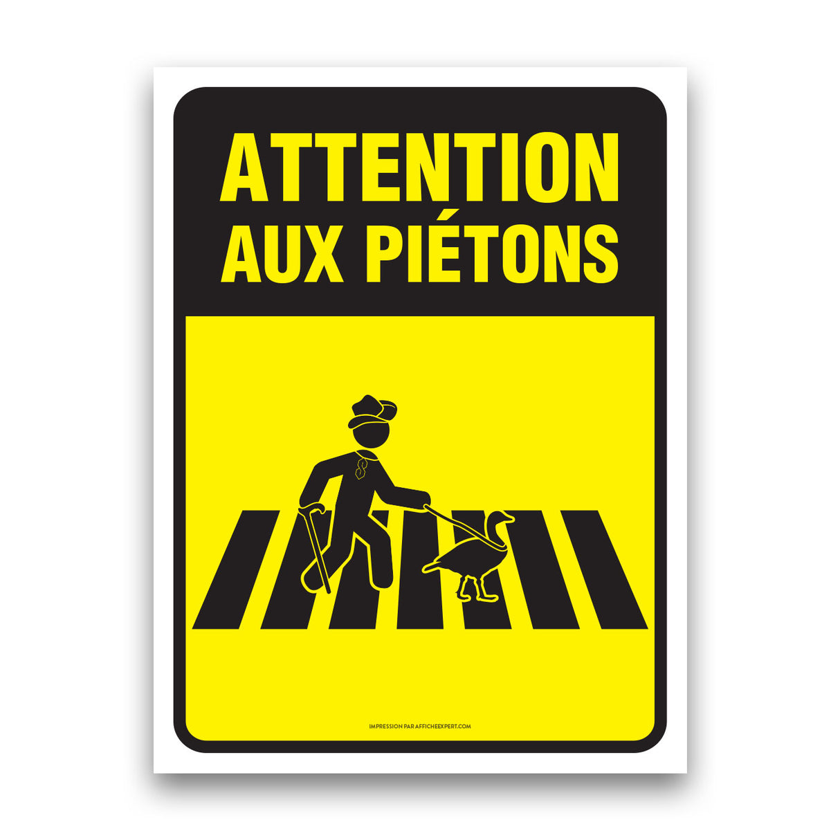 Attention aux piétons