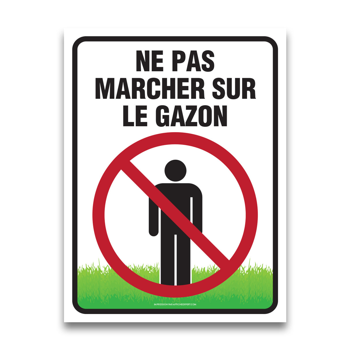 Ne pas marcher sur le gazon