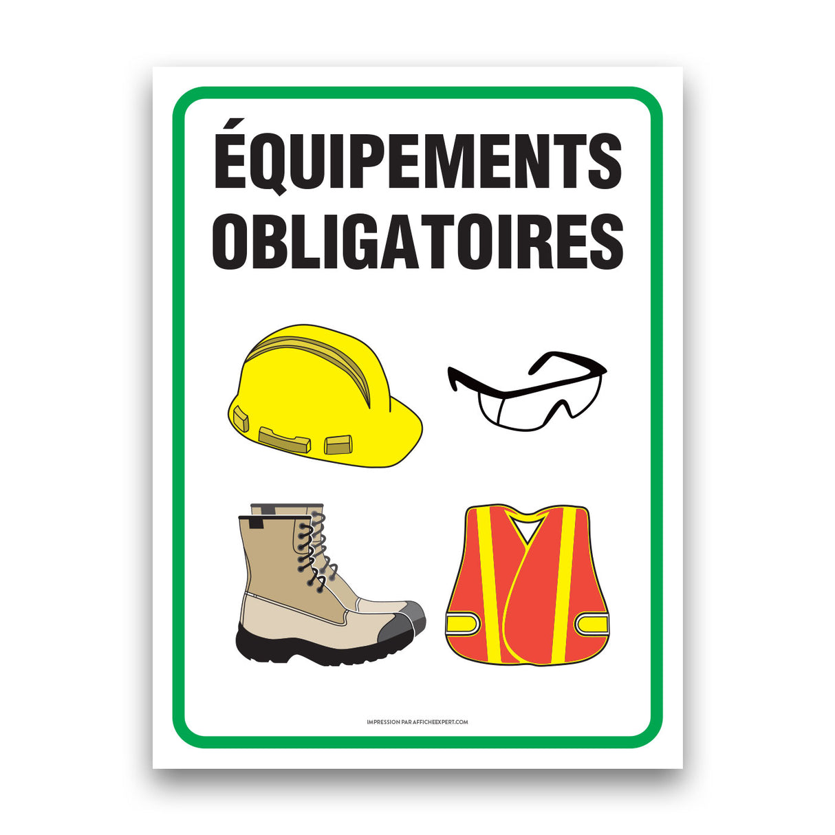 Casque, lunettes, bottes et dossard obligatoire