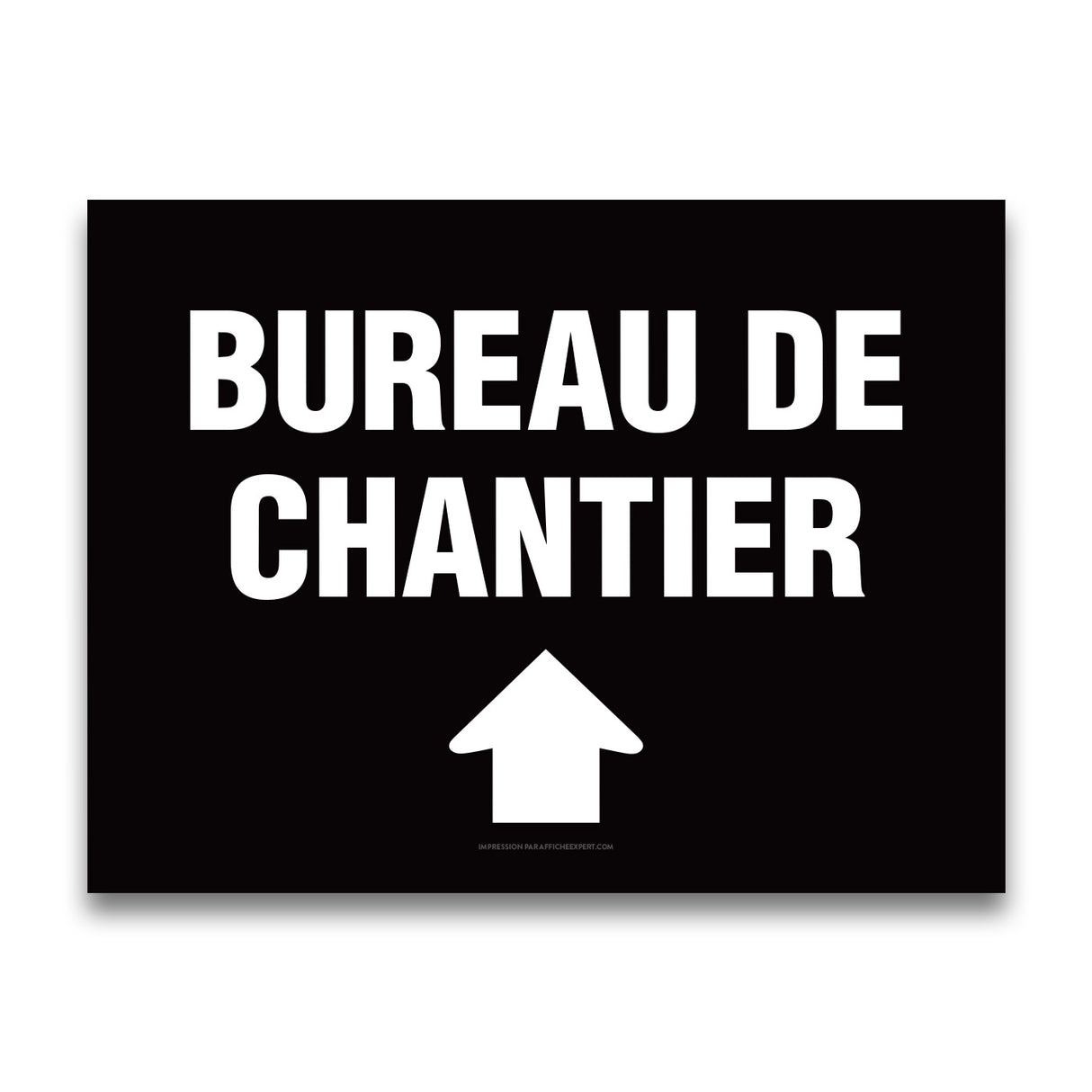 Bureau de chantier (Flèche devant)