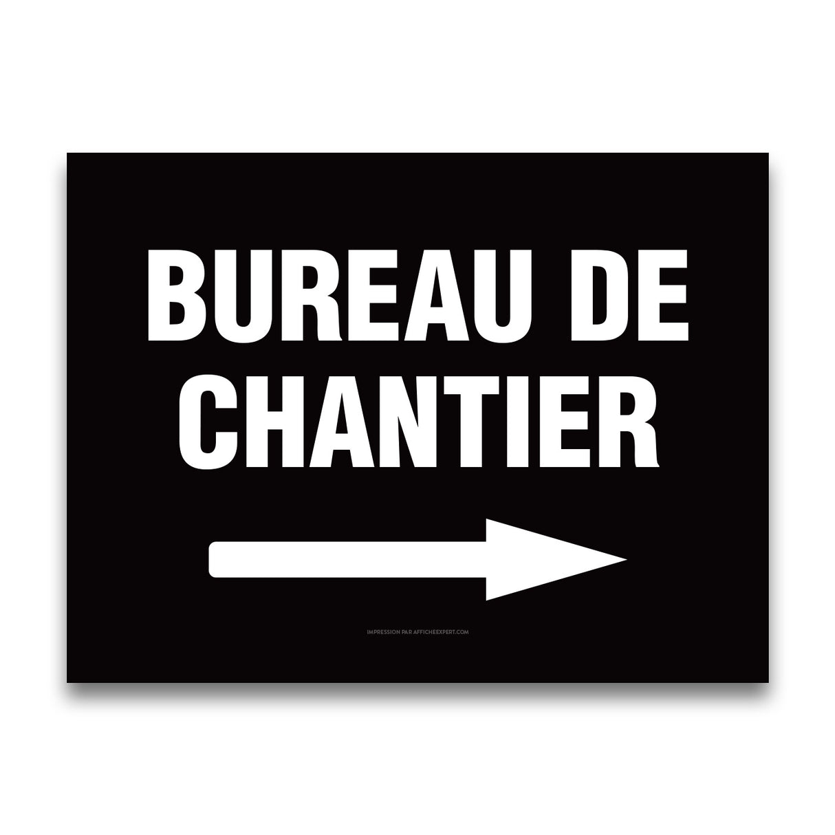 Bureau de chantier (Flèche droite)
