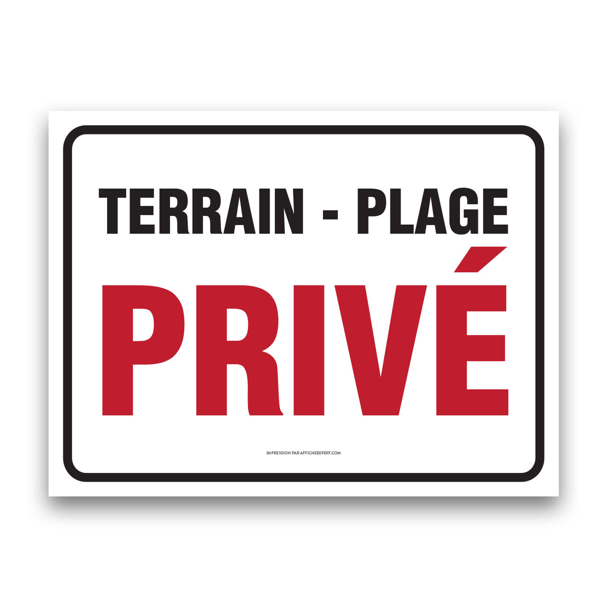 Terrain - Plage privé