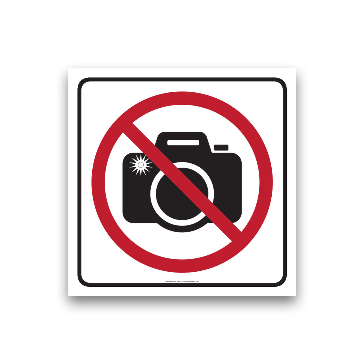 Prise de photos interdite