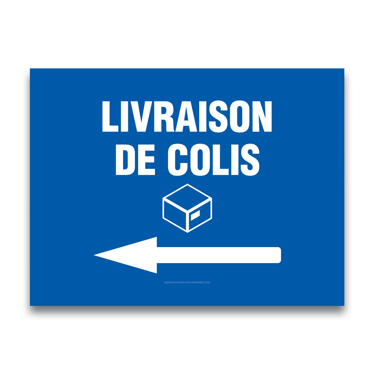 Livraison de colis (flèche vers la gauche)