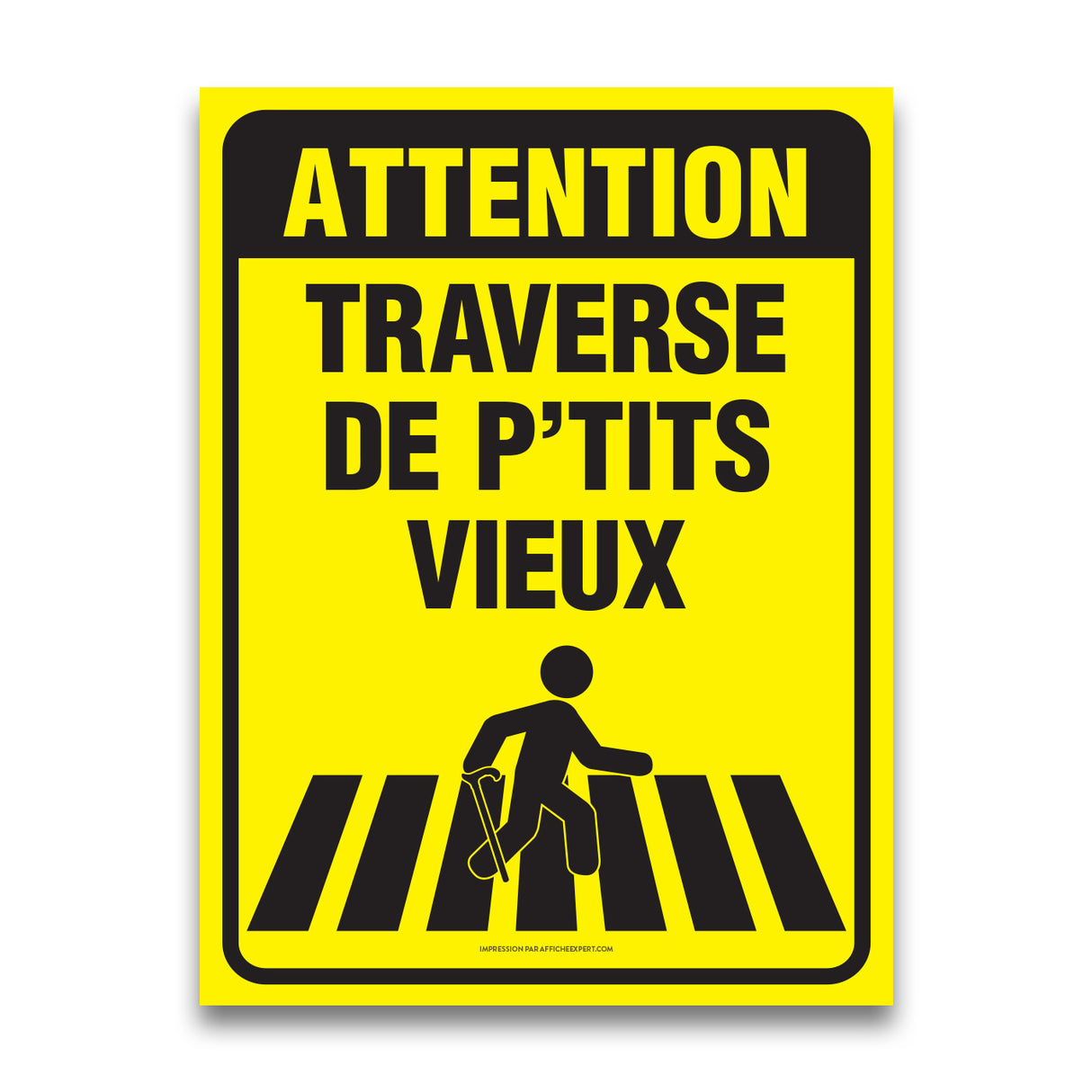 Attention - Traverse de p'tits vieux