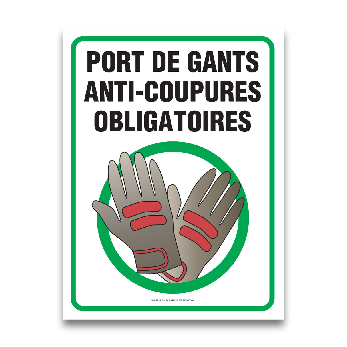 Gants anti-coupures obligatoires