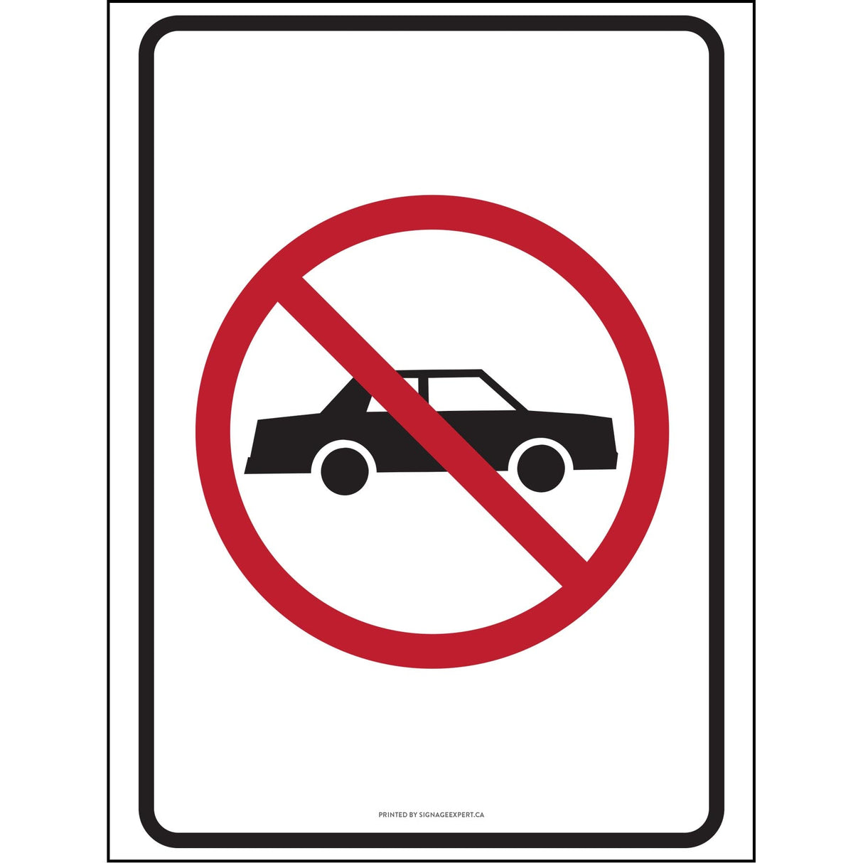 No vehicles Allowed