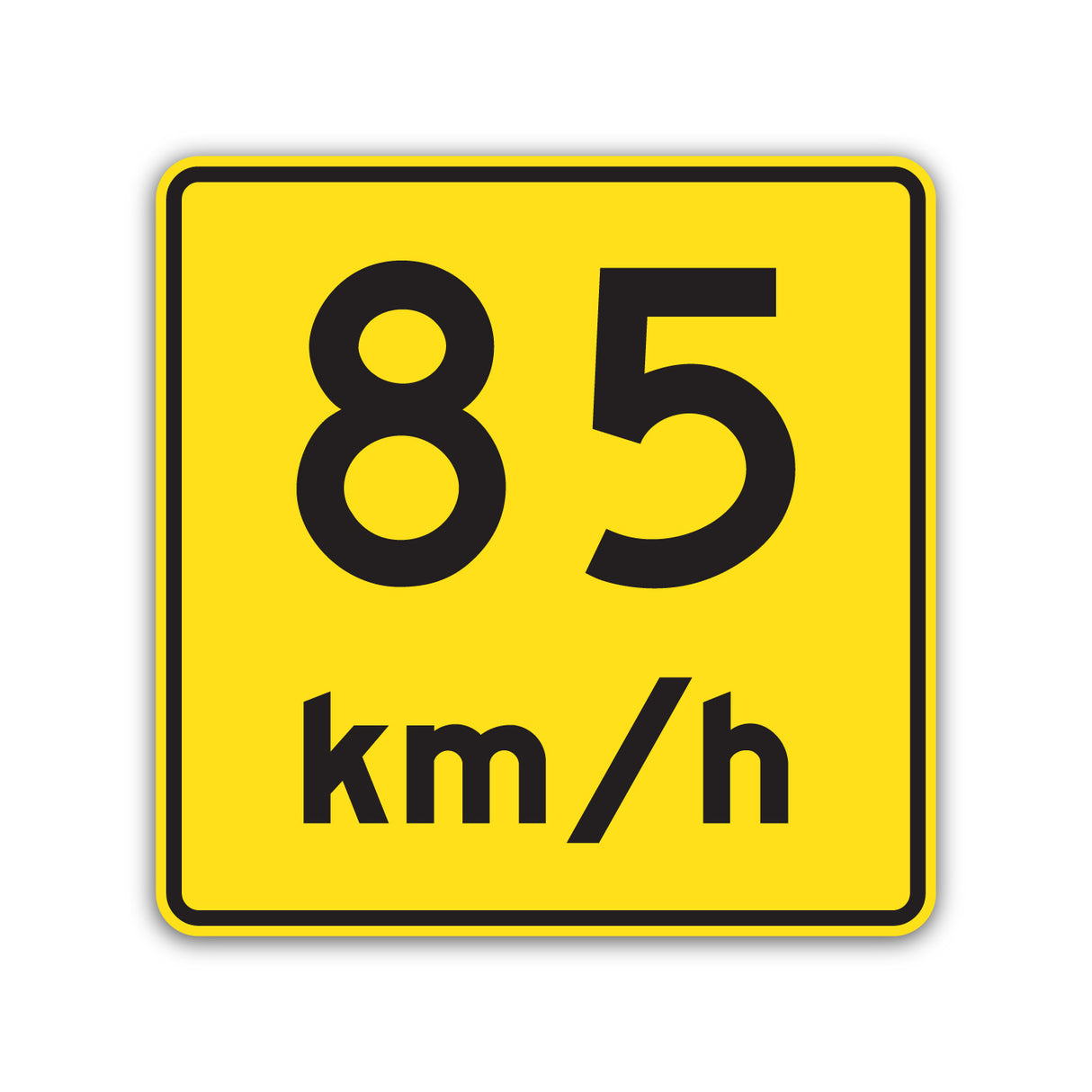 Vitesse recommandée - 85 km/h (D-110-P-2-85)