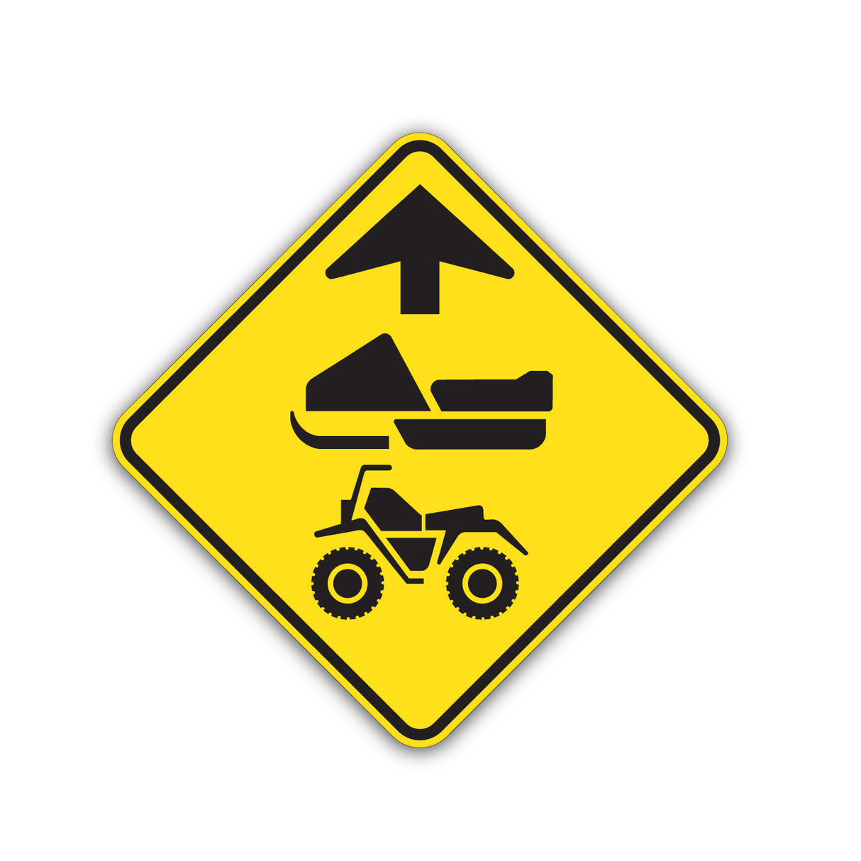 Signal avancé de chaussée ou de sentier de VHR désigné (D-430-4)