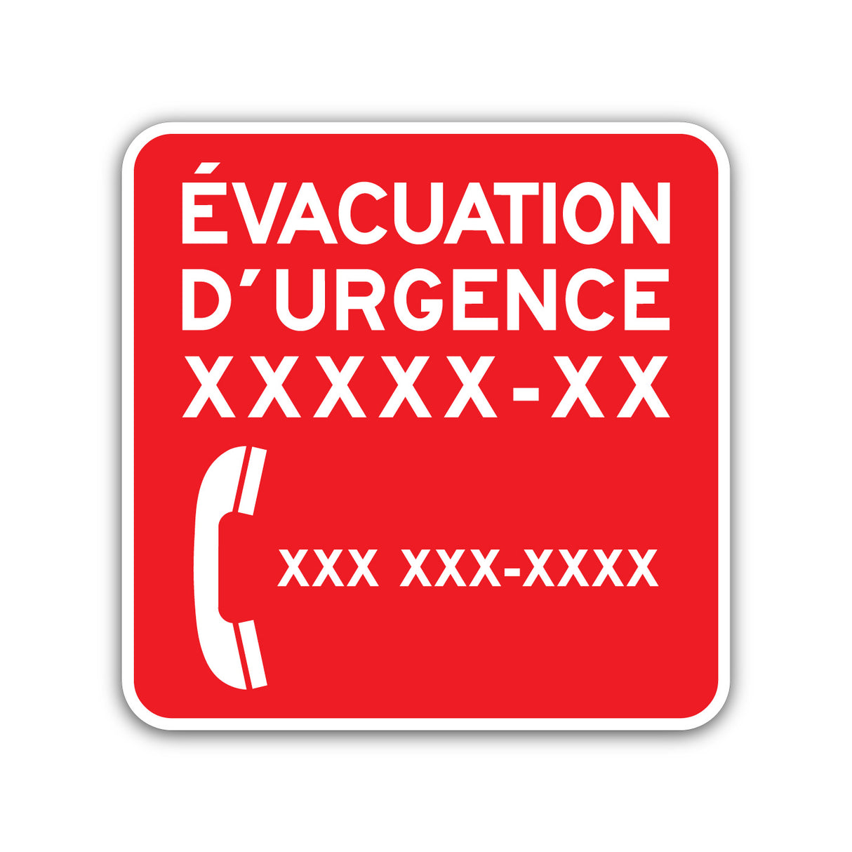 Évacuation d'urgence (xxx xxx-xxxx) (I-377-3)