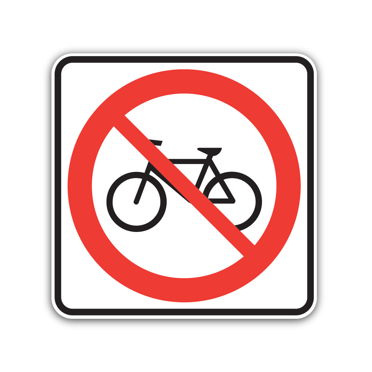 Accès interdit aux bicyclettes (P-130-6)