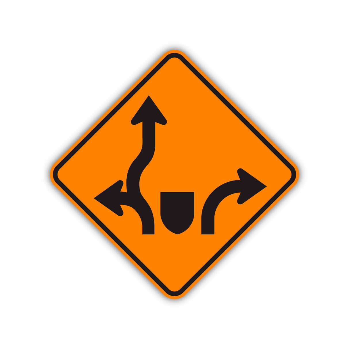 Déviation de voie dans un carrefour giratoire (T-110-11)