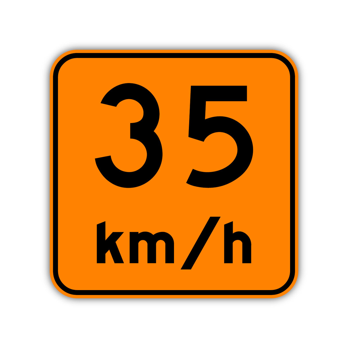 Vitesse recommandée 35 km/h (T-110-P-35)