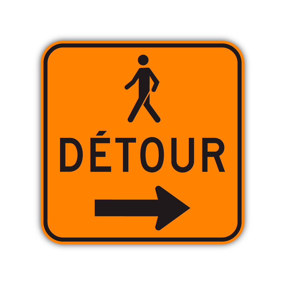 Détour pour piétons (T-90-16-D)