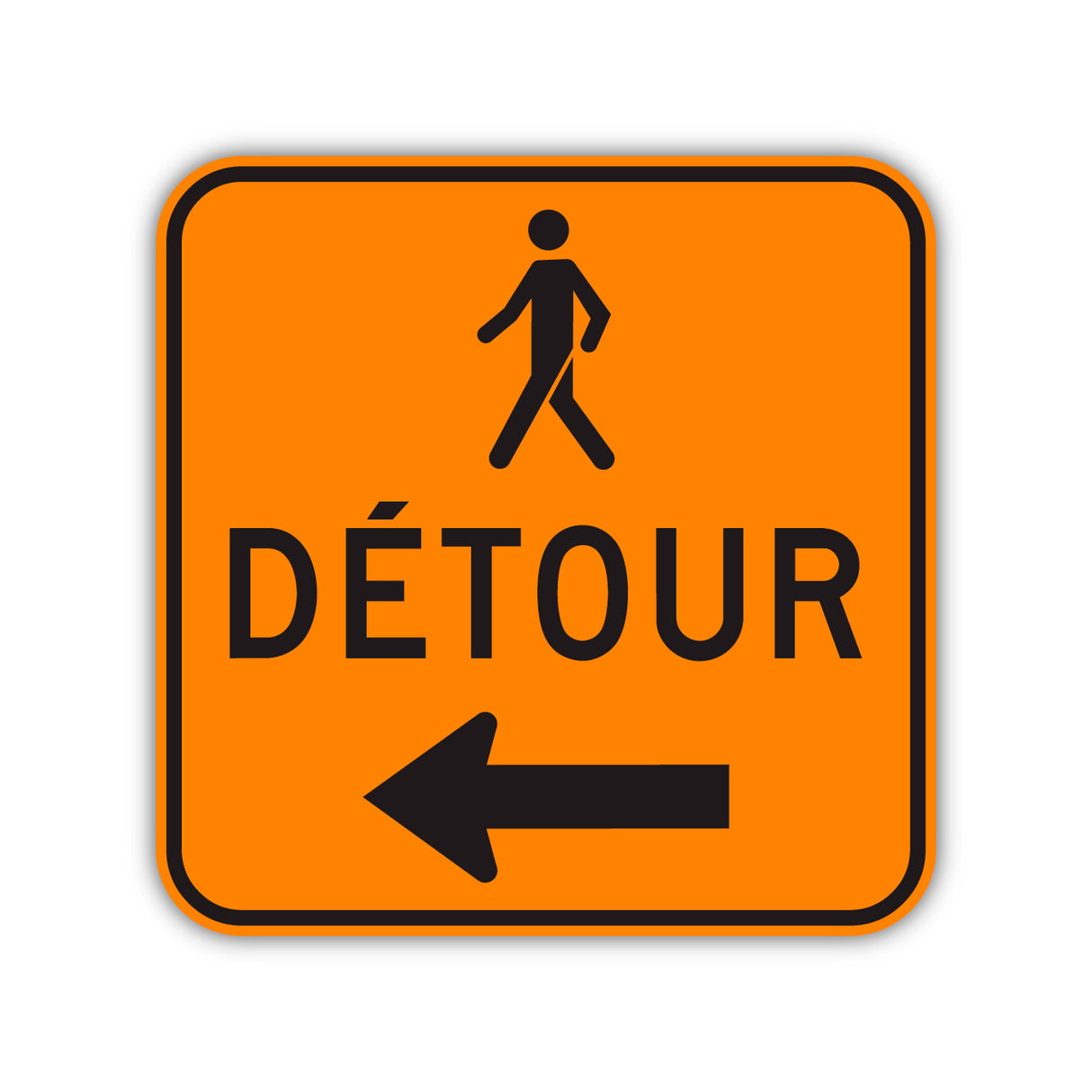 Détour pour piétons (T-90-16-G)