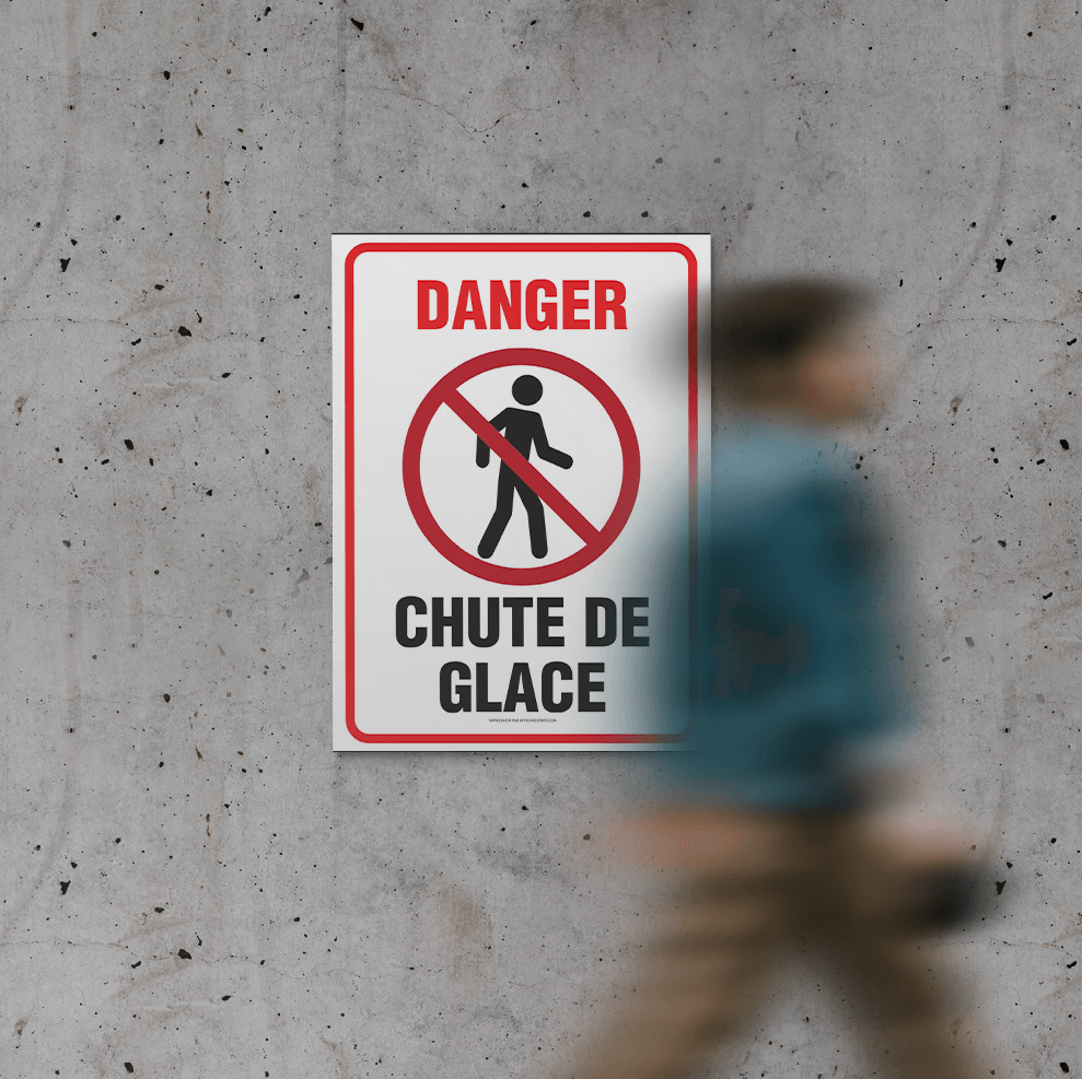 Affiche - Danger - Chute de glace