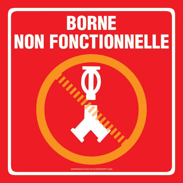 Affiche Siamoise incendie - Rouge (Non fonctionnelle)