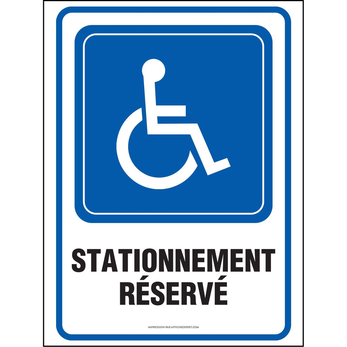 Stationnement réservé aux personnes handicapées